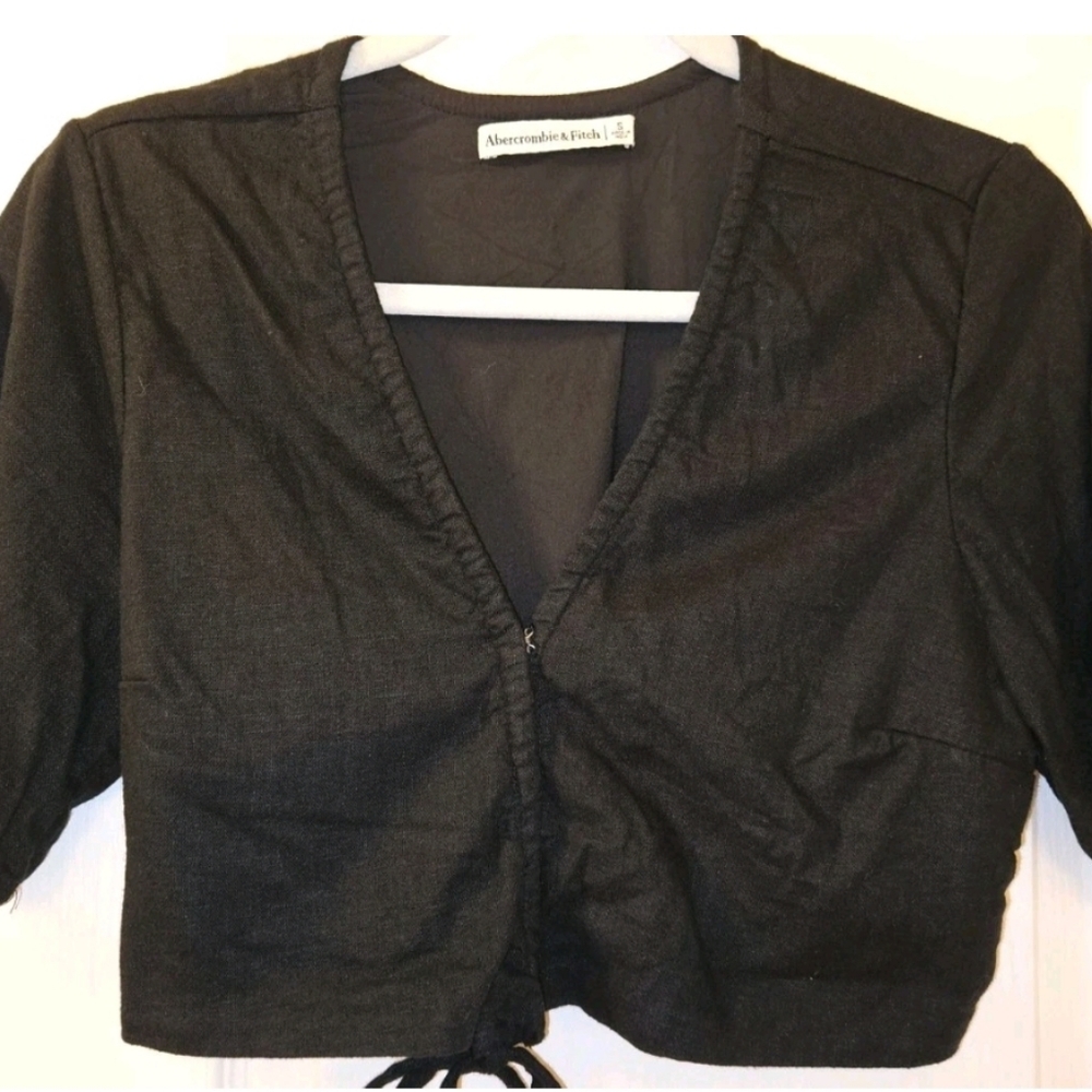 Abercrombie & Fitch Crop Top Whimsy Goth Y2K Dark Fairy 2000's Trendy Retro - Picture 3 of 15